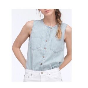 AG Denim Sleeveless Shirt.